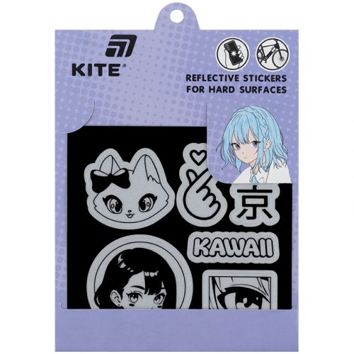 Набір стікерів світловідбиваючих для твердих поверхонь, Kite  мініатюра фото 1