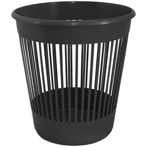 Корзина для паперу, 10л, чорна  мініатюра фото 1