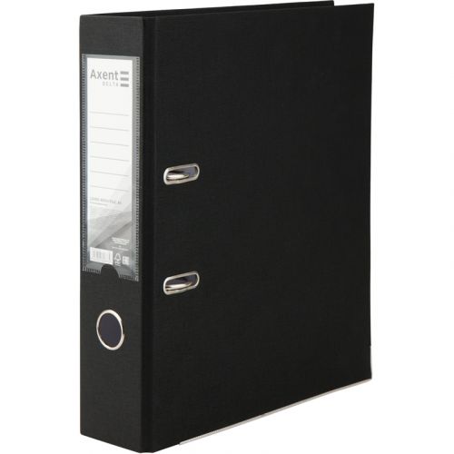 Папка-реєстратор одностор.  PP 7,5 cм, зібран, чорн  мініатюра фото 1