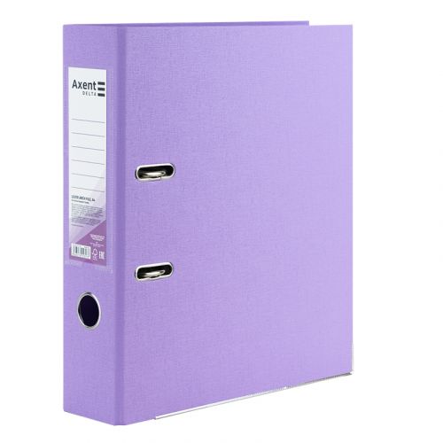 Папка-реєстратор двост.  PP 7,5 cм, розібр, Pastelini, бузкова  мініатюра фото 1