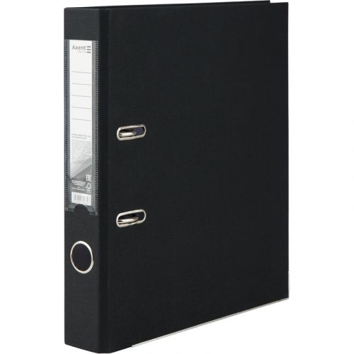 Папка-реєстратор одностор.  PP 5 cм, зібрана, чорн  мініатюра фото 1