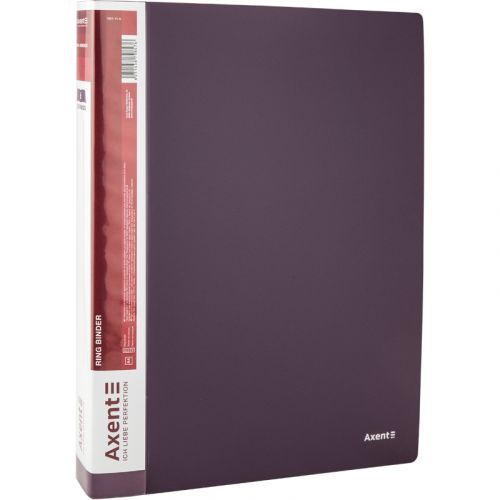 Папка на 2-х кільцях, 25 мм, сливова  мініатюра фото 1