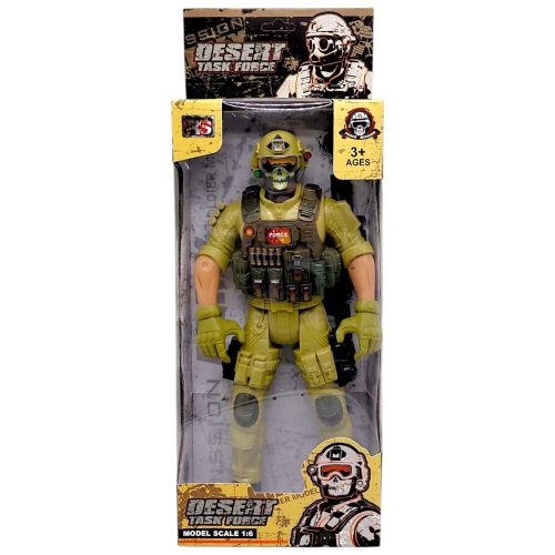 Ігрова фігурка "Солдат.  DESERT TASK FORCE", 28 см, ХАКІ (ВИД 2)  мініатюра фото 1