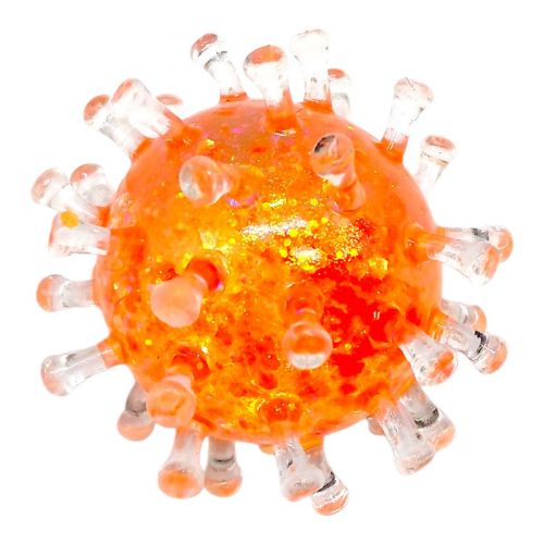 ІГРАШКА-АНТИСТРЕС ВІРУС  (ПОМАРАНЧЕВА)  мініатюра фото 1