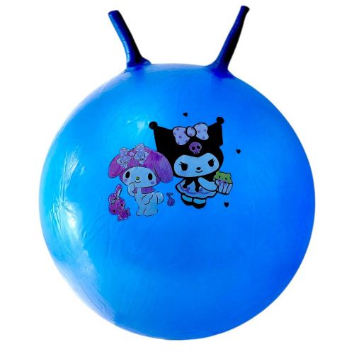 Мʼяч для фітнесу герой, діаметр 50 см (сіній)  мініатюра фото 1