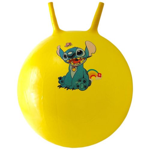 Мʼяч для фітнесу герой, діаметр 50 см (жовтий)  мініатюра фото 1