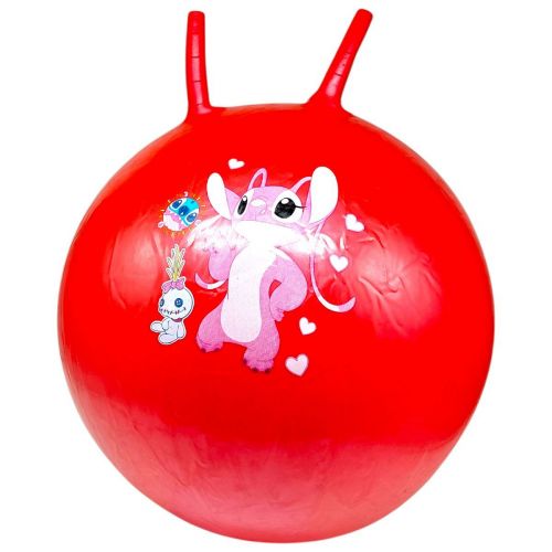 Мʼяч для фітнесу герой, діаметр 50 см (червоний)  мініатюра фото 1