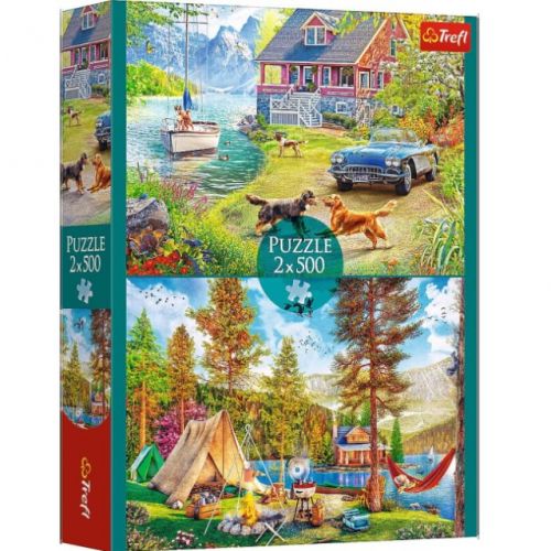 Пазли 2в1, 500 ел "Літній відпочинок"  мініатюра фото 1
