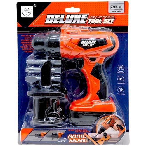 Шуруповерт с набором, на блистере р. 28x22x5,5 см  мініатюра фото 1