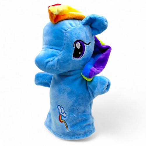 М'яка іграшка-рукавичка "Поні" (блакитна)  мініатюра фото 1