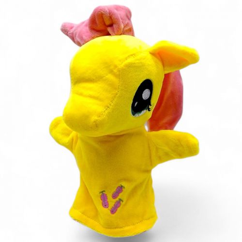 М'яка іграшка-рукавичка "Поні" (жовта)  мініатюра фото 1