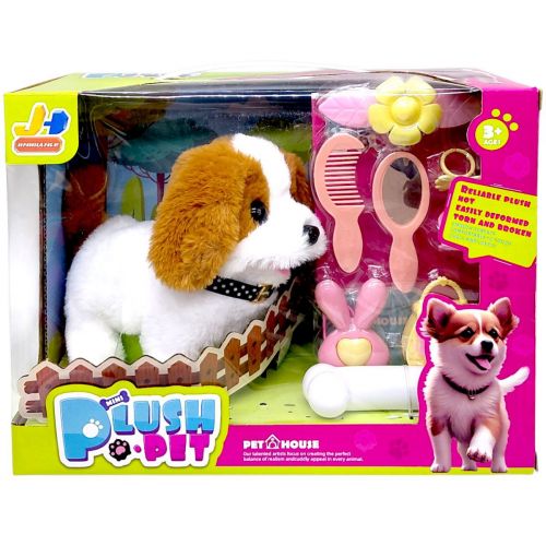 МʼЯКА ІНТЕРАКТИВНА ІГРАШКА СОБАЧКА (КОРИЧНЕВІ ВУШКА)  мініатюра фото 1