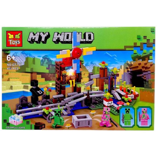 Конструктор "Minecraft/Майнкрафт" 433 дет, в коробці 48х32х6 см  мініатюра фото 1