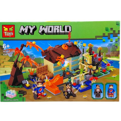 Конструктор "Minecraft/Майнкрафт" 436 дет, в коробці 48х32х6 см  мініатюра фото 1