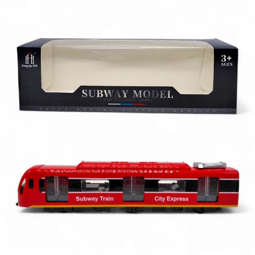ПОТЯГ МЕТРО "SUBWAY MODEL" (ЧЕРВОНИЙ)  мініатюра фото 1