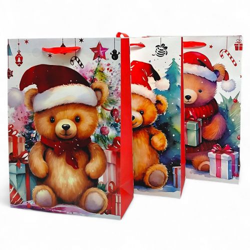 Пакет паперовий JUMBO XMAS4 33x12,7x47,7 210gsm , асорті  мініатюра фото 1