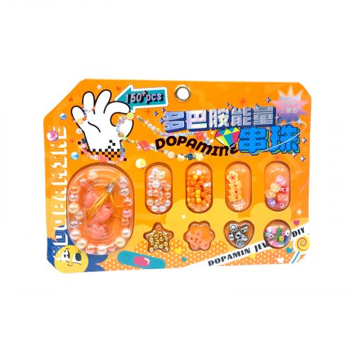 Набір для створення прикрас Стильний креатив (ПОМАРАНЧЕВИЙ)  мініатюра фото 1