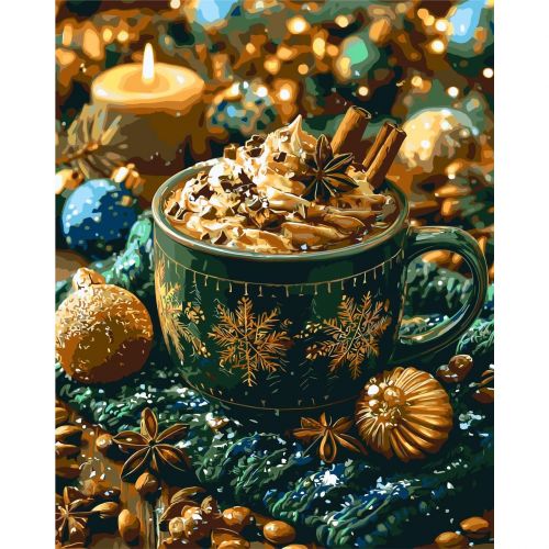 Картина по номерам "Вкус зимнего уюта" 40х50 см  мініатюра фото 1