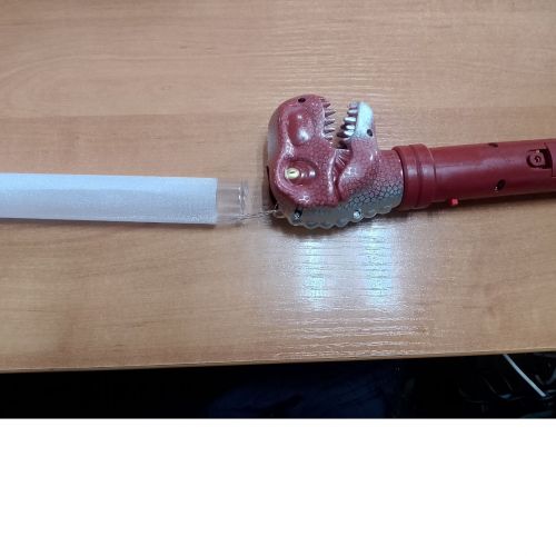 Уцінка.  Меч "Динозавр", світло, звук, 70 см (коричневий) - Зломаний  мініатюра фото 1