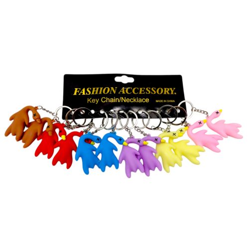 Брелоки дитячі гумові Качки 11,5 см  мініатюра фото 1