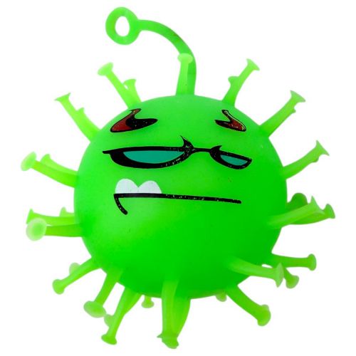 СЯЮЧИЙ ЇЖАЧОК КОРОНАВІРУС 9 СМ (ЗЕЛЕНИЙ)  мініатюра фото 1