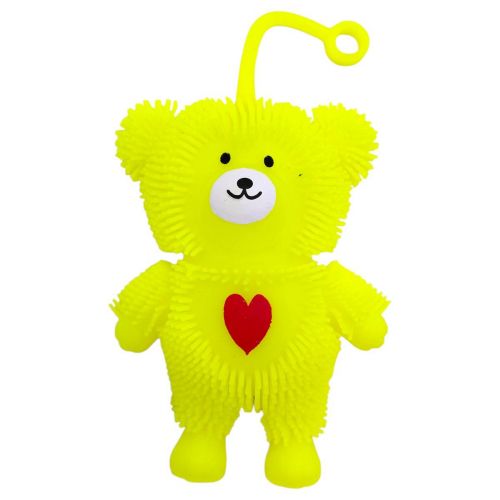 СИЛІКОНОВА СВІТЯШКА ВЕДМЕДИК 12 СМ.  (ЖОВТИЙ)  мініатюра фото 1