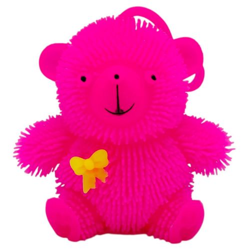 СИЛІКОНОВИЙ ЇЖАЧОК ВЕДМЕДИК, СВІТИТЬСЯ (РОЖЕВИЙ)  мініатюра фото 1