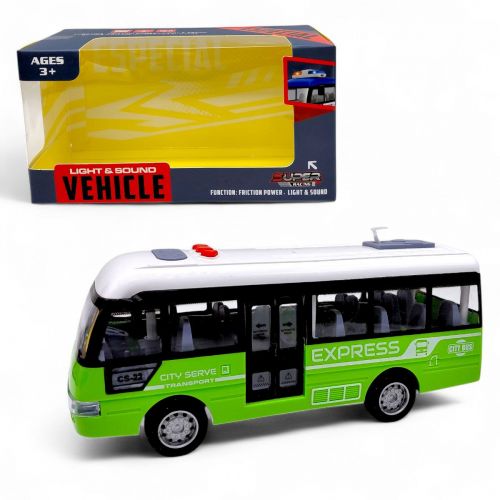 Машина инерционная "Пожарная" озвучена, со светом (в коробке 23x9x12 см)  мініатюра фото 1