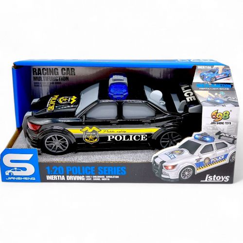 Машина инерционная "Полиция", озвученная, со светом (в коробке р. 24x12x11 см)  мініатюра фото 1