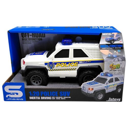 Машина инерционная "Полиция" озвучена, со светом (в коробке 22,3x12x12 см)  мініатюра фото 1