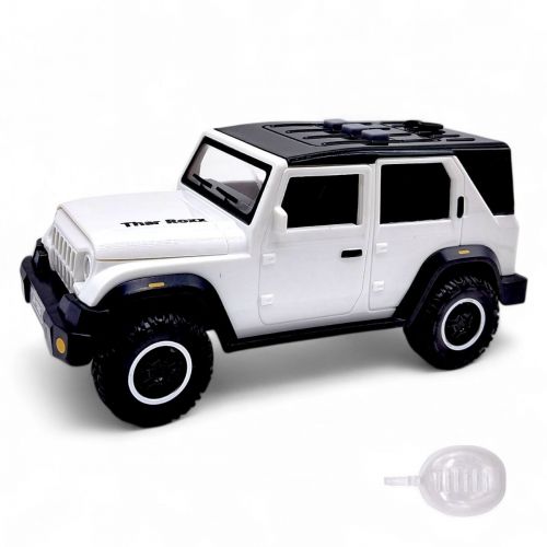 МАШИНА ІНЕРЦІЙНА, З ПАРОМ "JEEP WRANGLER SAHARA" (БІЛИЙ)  мініатюра фото 1