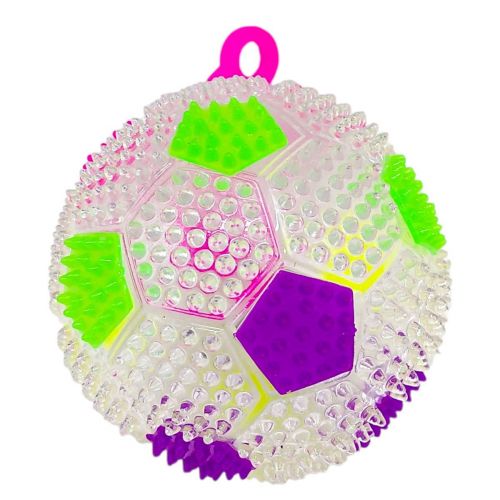 Мʼяч стрибунець зі світлом "Футбол"  мініатюра фото 1