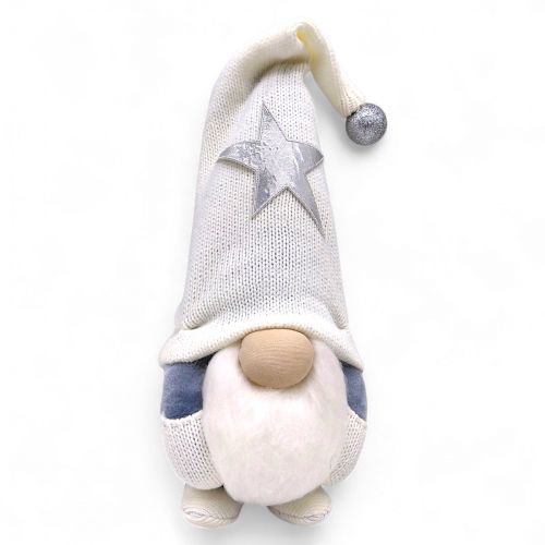 Мʼяка іграшка "Скандинавський гном" (Hand Made) висота 28 см, хлопчик (білий) 28см  мініатюра фото 1