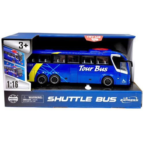 Автобус інерційний (світло, звук)  мініатюра фото 1