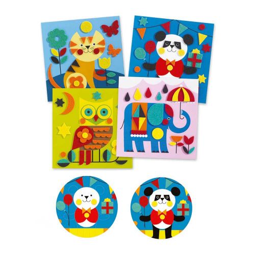 Художній комплект аплікація DJECO М’які істоти  мініатюра фото 1