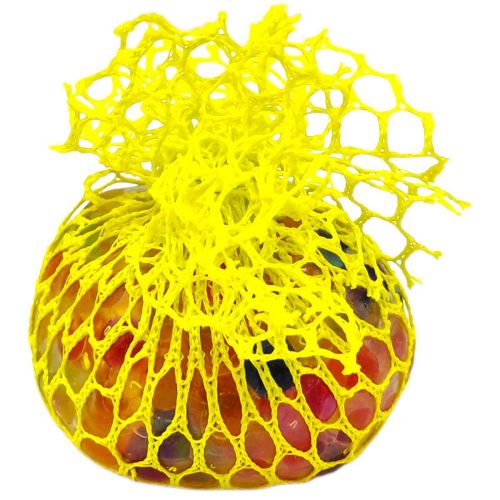 Анстистрес в сітці "Мізки" (ЖОВТИЙ)  мініатюра фото 1