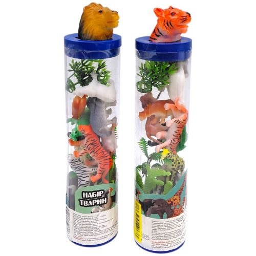 НАБОР ЖИВОТНЫХ В КОЛБЕ (ДИКИЕ ЖИВОТНЫЕ)  мініатюра фото 1