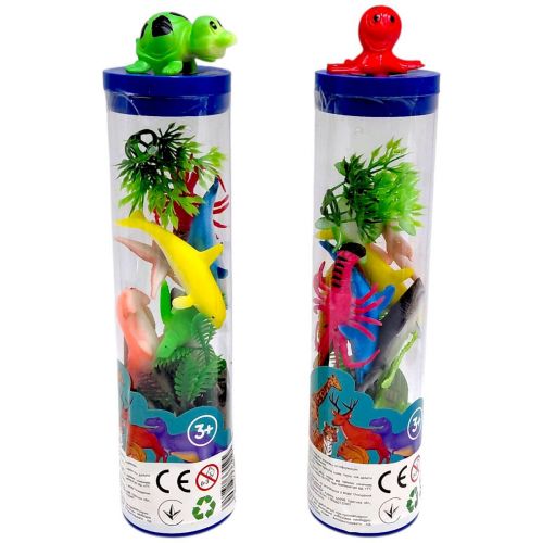 НАБОР ЖИВОТНЫХ В КОЛБЕ (МОРСКИЕ)  мініатюра фото 1