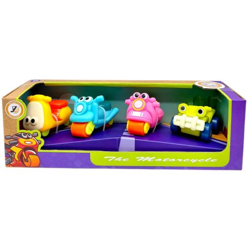 НАБІР МОТОЦИКЛІВ В КОРОБЦІ 4 ШТУКИ (ВИД 1)  мініатюра фото 1