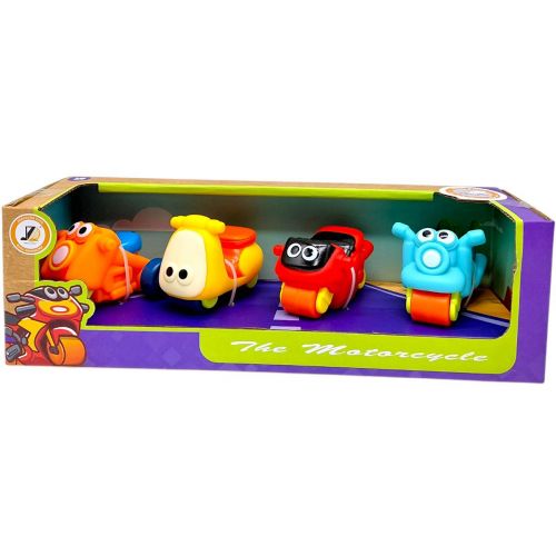 НАБІР МОТОЦИКЛІВ В КОРОБЦІ 4 ШТУКИ (ВИД 2)  мініатюра фото 1