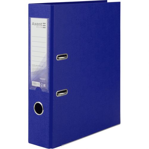 Папка-реєстратор двост.  PP 7,5 cм, зібрана, синя  мініатюра фото 1