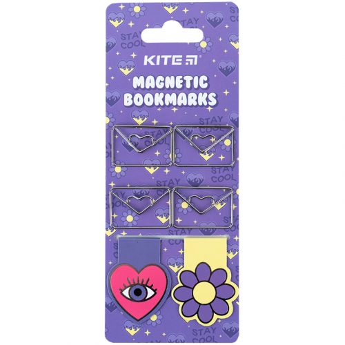 Набір магнітних закладок з фігурними скріпками Letter  мініатюра фото 1