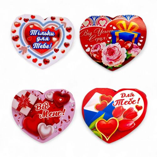 Валентинка святкова (5,5 см) мікс видів  мініатюра фото 1