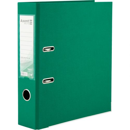 Папка-реєстратор двост.  PP 7,5 cм, зібрана, зел  мініатюра фото 1