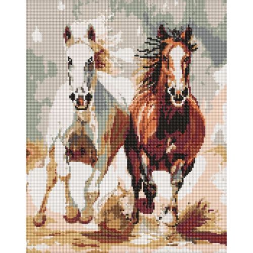 Алмазна мозаїка "Чуттєвий забіг" 40х50см  мініатюра фото 1