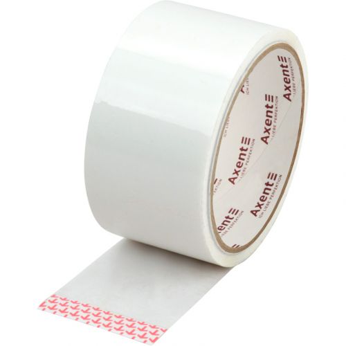 Стрічка клейка пакувальна 48мм*35м, 40 мкм біла  мініатюра фото 1