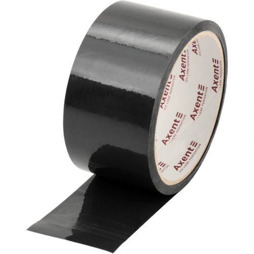 Стрічка клейка пакувальна 48мм*35м, 40 мкм чорна  мініатюра фото 1