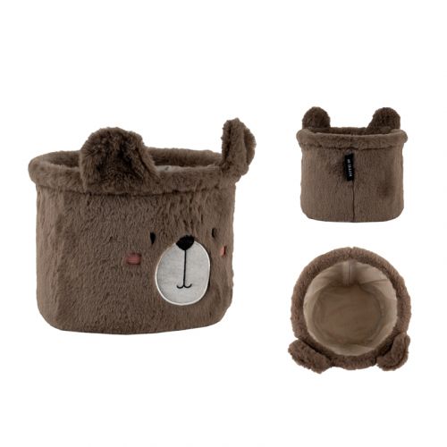 Кошик для зберігання 3100 Sweet Bear 20х16 см, плюшевий  мініатюра фото 1