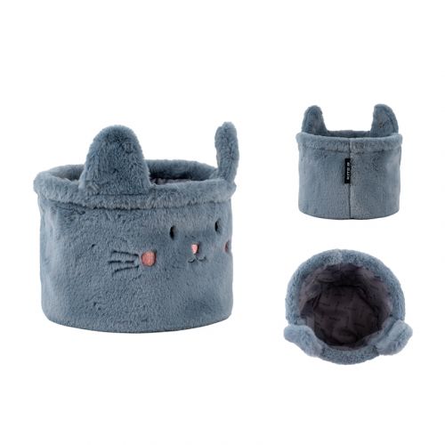 Кошик для зберігання 3100 Cute Cat 20х16 см, плюшевий  мініатюра фото 1