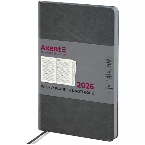 Щотижневик 2026 Partner City Soft, 125*195, сірий  мініатюра фото 1